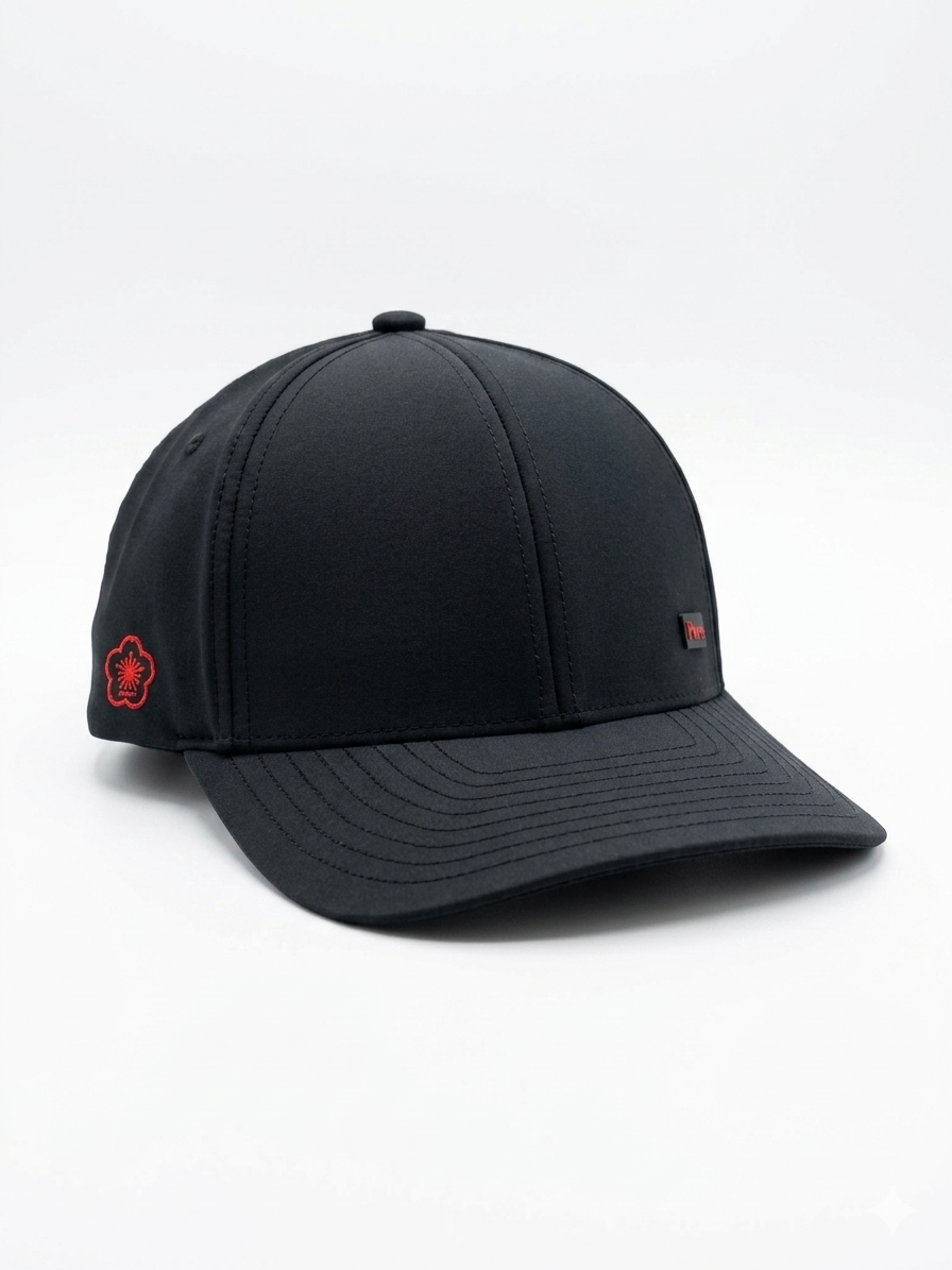 Pickleball Performance Hat – Black/White