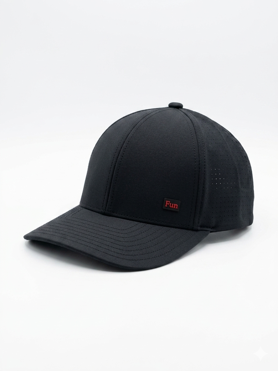 Pickleball Performance Hat – Black/White