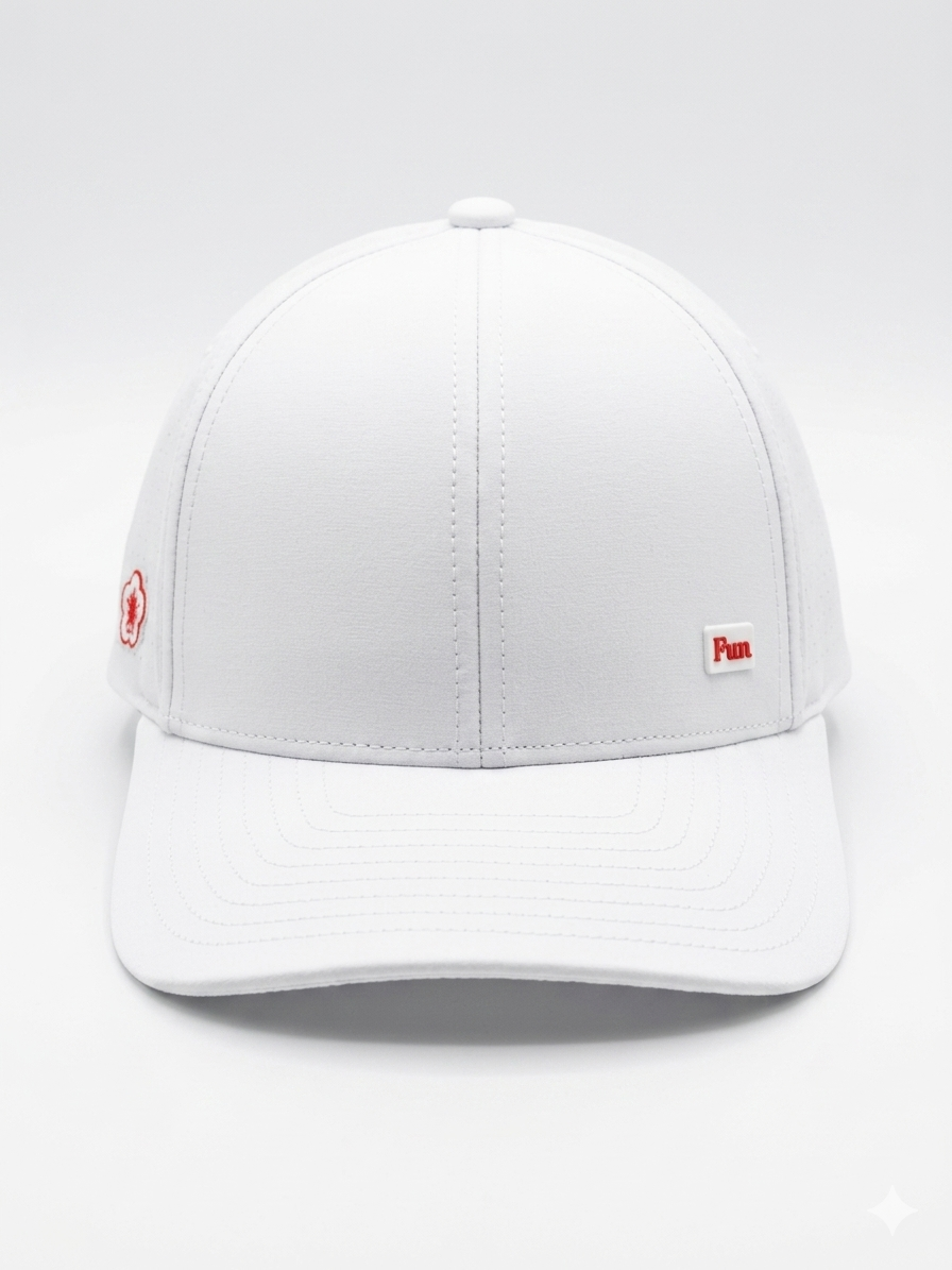 Golf Hat - White/Black