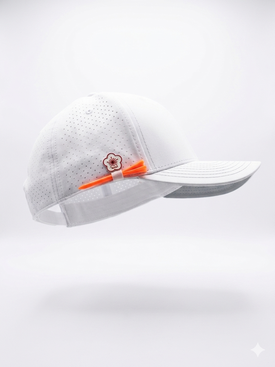 Golf Hat - White/Black